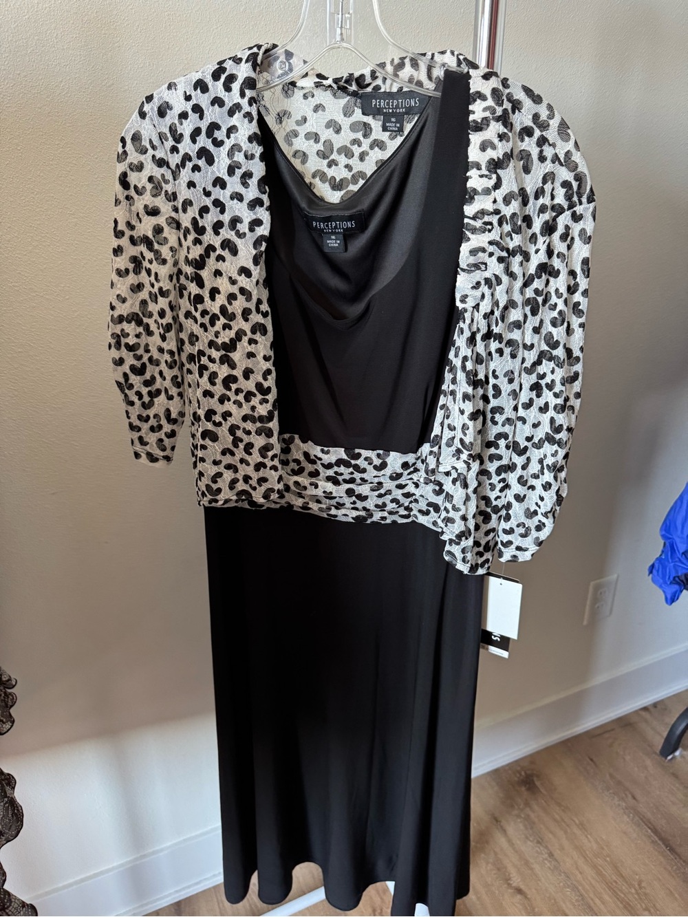 Perceptions New York White & Black 2 Piece Dress Size 16 New with Tags